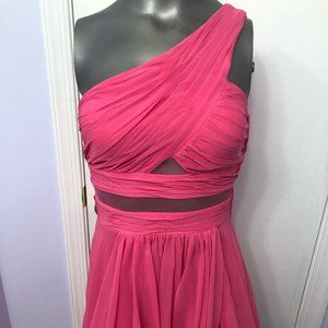 Adrianna Papell Juniors hot pink dress